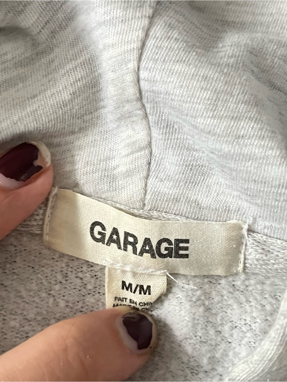 garage grey zipup - Picture 4 of 4